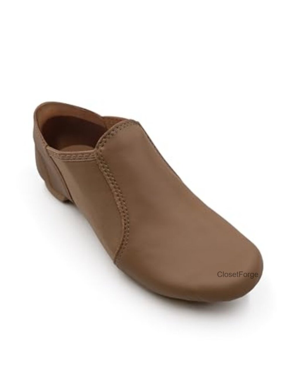 E Series Jazz Slip On Dance Shoes Split Sole Leather